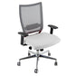 Sedia semidirezionale girevole Unisit Concept COT - schienale in rete - rivestimento similpelle bianco - COT/KQ