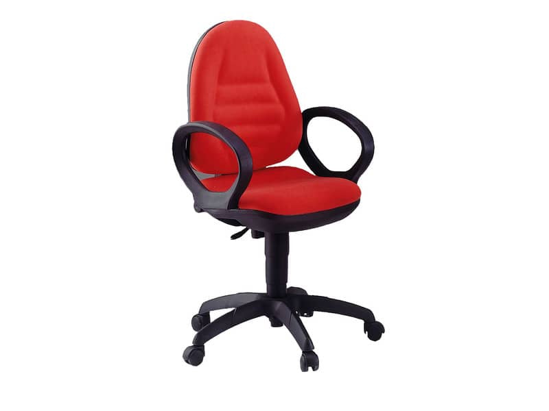Sedia operativa girevole Unisit Metis MTA Eco Smart - rivestimento Eco rosso - MTAS/ER