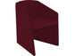 Sedia visitatore Unisit Smog SG1 - base trapezoidale struttura schiumato freddo rivestimento ignifugo bordeaux - SG1/ID
