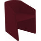 Sedia visitatore Unisit Smog SG1 - base trapezoidale struttura schiumato freddo rivestimento ignifugo bordeaux - SG1/ID