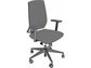 Sedia operativa girevole Unisit Larissa LR1S - rivestimento pelle grigio - LR1S/PT