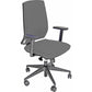 Sedia operativa girevole Unisit Larissa LR1S - rivestimento pelle grigio - LR1S/PT