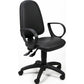 Sedia operativa girevole Unisit Jupiter JUYG Eco smart rivestimento similpelle nero - con braccioli - JUYG/BRJ/KN