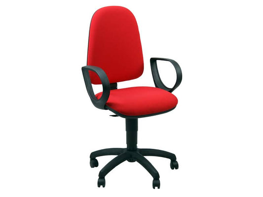 Sedia operativa girevole Unisit Jupiter JUSB/SB Eco smart rivestimento ignifugo rosso - JUSB/SB/IR