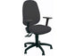 Sedia operativa girevole Unisit Giano GIGI Eco Smart riv. ignifugo grigio scuro - braccioli inclusi - GIGI/BR3D/IT