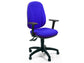 Sedia operativa girevole Unisit Giano GIGI Eco Smart rivestimento PPL blu braccioli inclusi - GIGI/BR3D/EB