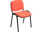 Sedia visitatore 4 gambe Unisit Dado D5S acciaio nero - rivestimento Eco ppl - arancione - Conf. 4 pezzi - D5S/4/EA