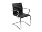 Sedia visitatore direzionale su slitta Unisit Pollux New PNV - rivestimento similpelle nero -PNV/KN