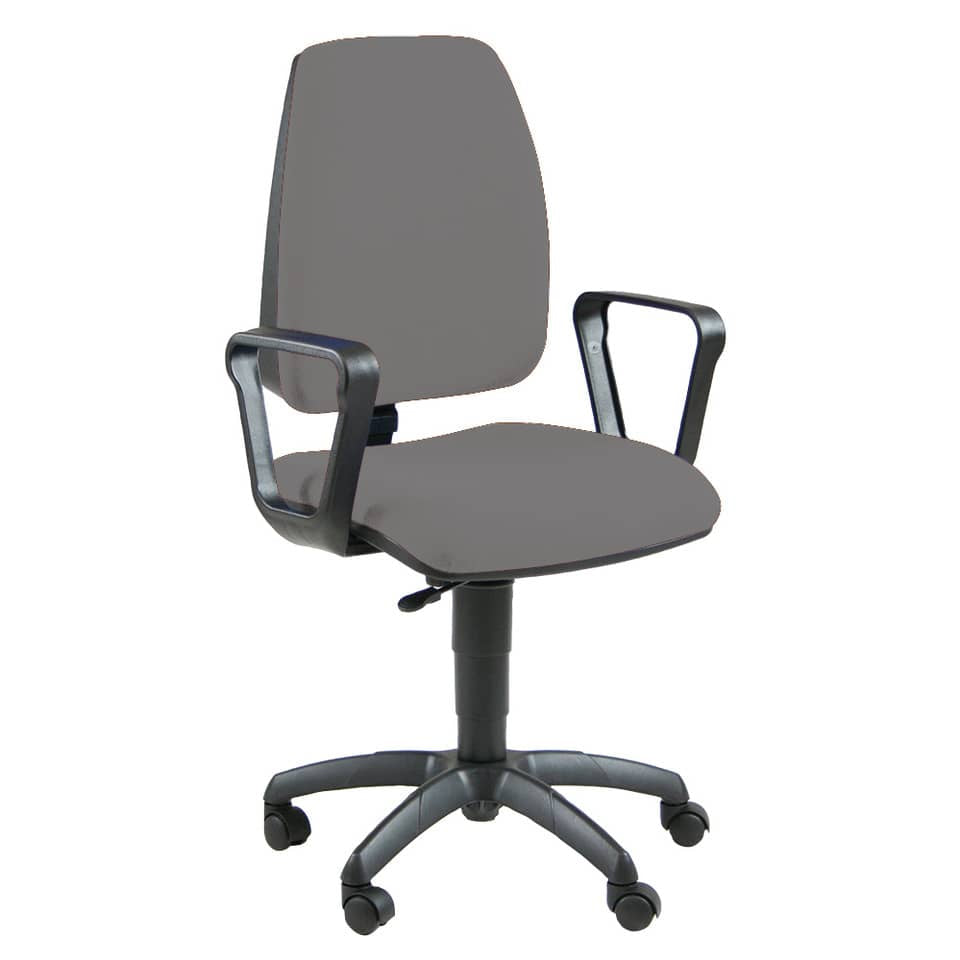 Sedia operativa girevole Unisit Jupiter JUBR Eco smart - rivestimento ignifugo grigio scuro - con braccioli - JUBR/IT