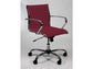 Poltrona direzionale girevole Unisit Pollux New PND schienale basso - rivest. ignifugo bordeaux - con braccioli PND/ID