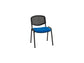 Sedia visitatore 4 gambe Unisit Dado D5N schienale in rete - rivestimento ignifugo blu - Conf. 2 pezzi - D5N/2/IB