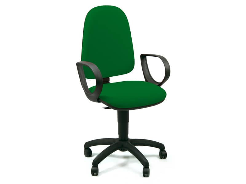 Sedia operativa girevole Unisit Jupiter JUSB/SB Eco smart - rivestimento Eco verde - JUSB/SB/EV
