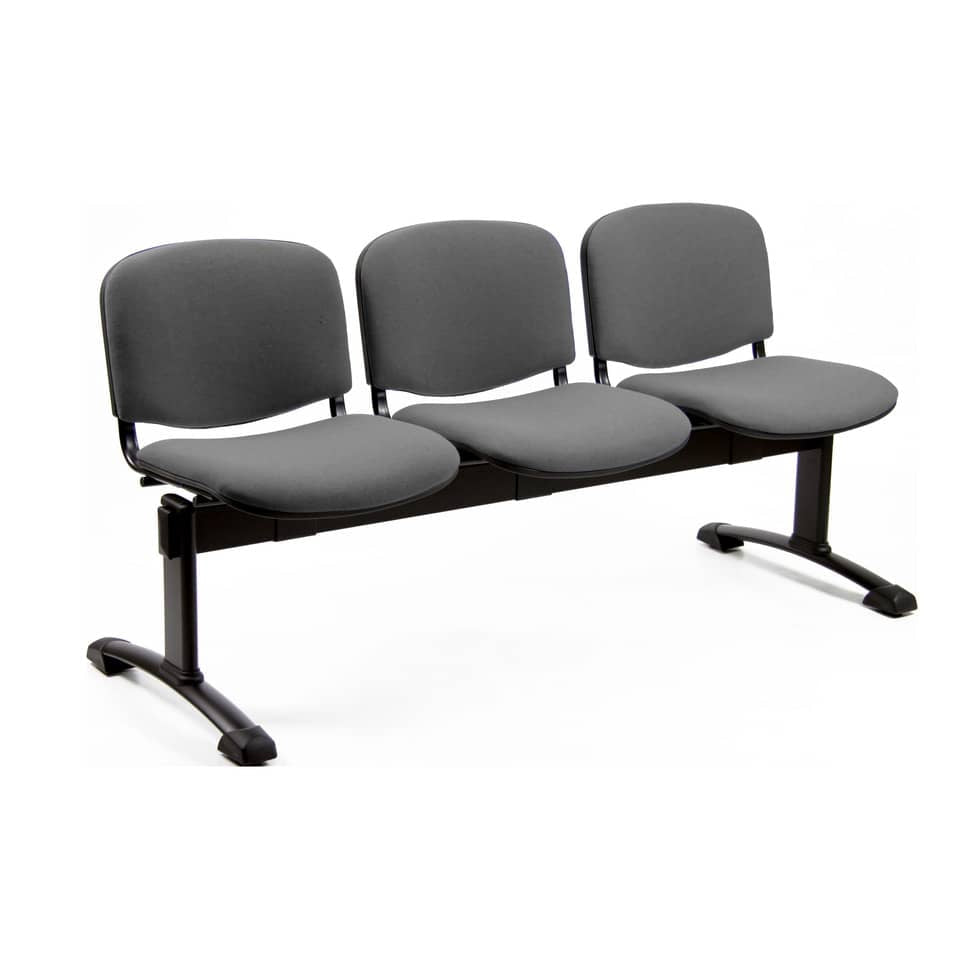 Panca 3 posti attesa Unisit Dado D53P - rivestimento Eco grigio scuro D53P/ET