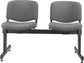 Panca 2 posti attesa Unisit Dado D52P - rivestimento Eco grigio scuro D52P/ET