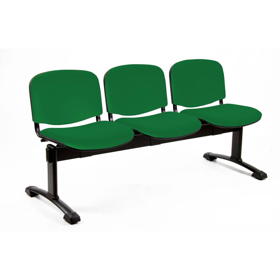Panca 3 posti attesa Unisit Dado D53P - rivestimento Eco verde D53P/EV