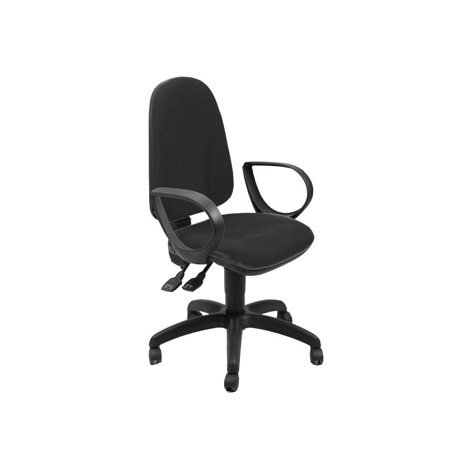 Sedia operativa girevole Unisit Team TMSY Eco smart - schiuma sagomata - rivestimento ignifugo nero - TMSY/IN