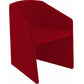Sedia visitatore Unisit Smog SG1 - base trapezoidale struttura schiumato freddo rivestimento ignifugo rosso - SG1/IR