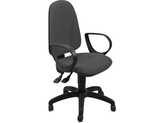 Sedia operativa girevole Unisit Team TMSY Eco smart - schiuma sagomata - rivestimento Eco grigio scuro - TMSY/ET