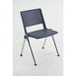 Sedia visitatore a 4 gambe Unisit Revolution RECP - schienale rigido rete PPL blu - conf. 2 pezzi - RECP/2/BL