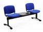 Panca 2 posti attesa Unisit Dado D52PT con tavolino - rivestimento ignifugo blu - D52PT/IB