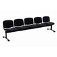 Panca 5 posti attesa Unisit Dado D55P - rivestimento Eco nero D55P/EN