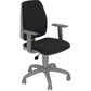 Sedia operativa girevole Unisit Jupiter JUBRG Eco smart - base grigia - rivest. Eco nero - con braccioli - JUBRG/EN