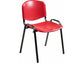 Sedia visitatore a 4 gambe Unisit Dado D5PS - struttura nera - PPL rosso - conf. 2 pezzi - D5PS/2/RO