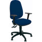 Sedia operativa girevole Unisit Giano GIGI Eco Smart rivestimento ignifugo blu braccioli inclusi - GIGI/BR3D/IB