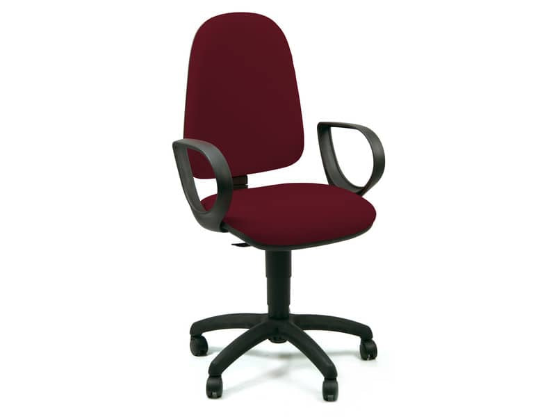 Sedia operativa girevole Unisit Jupiter JUSB/SB Eco smart rivestimento ignifugo bordeaux - JUSB/SB/ID