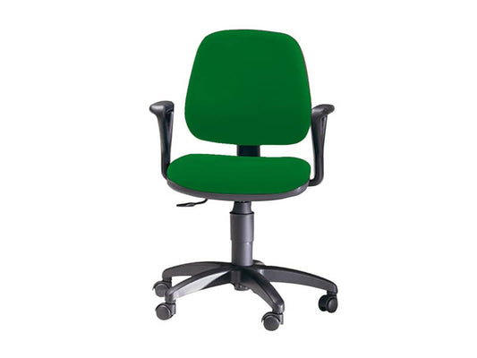 Sedia operativa girevole Unisit Leda LDB Eco smart - schienale basso - rivestimento Eco verde - LDB/EV