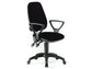 Sedia operativa girevole Unisit Leda LDAY Eco smart - schienale alto - rivestimento ignifugo nero - LDAY/IN
