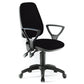 Sedia operativa girevole Unisit Leda LDAY Eco smart - schienale alto - rivestimento ignifugo nero - LDAY/IN