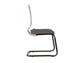 Sedia visitatore semidirezionale Unisit Newair NWBS su slitta - schienale rete bianco - rivest. ignifugo grigio NWBS/IT