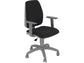Sedia operativa girevole Unisit Jupiter JUBRG Eco smart - base grigia - rivest. ignifugo nero - con braccioli - JUBRG/IN