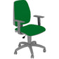 Sedia operativa girevole Unisit Jupiter JUBRG Eco smart - base grigia - rivest. Eco verde - con braccioli - JUBRG/EV