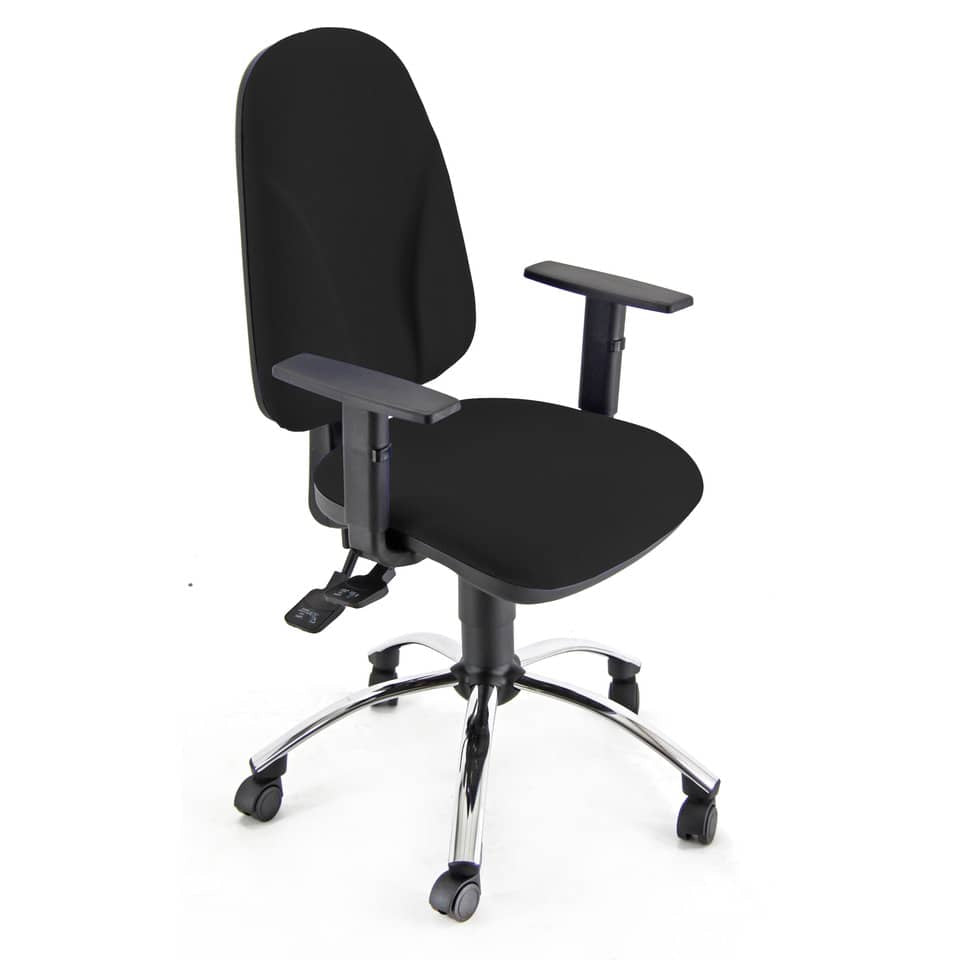 Sedia operativa girevole Unisit Team TMSYC Eco smart - schiuma sagomata - rivestimento ignifugo nero - TMSYC/IN