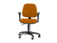 Sedia operativa girevole Unisit Leda LDB Eco smart - schienale basso - rivestimento Eco arancione - LDB/EA