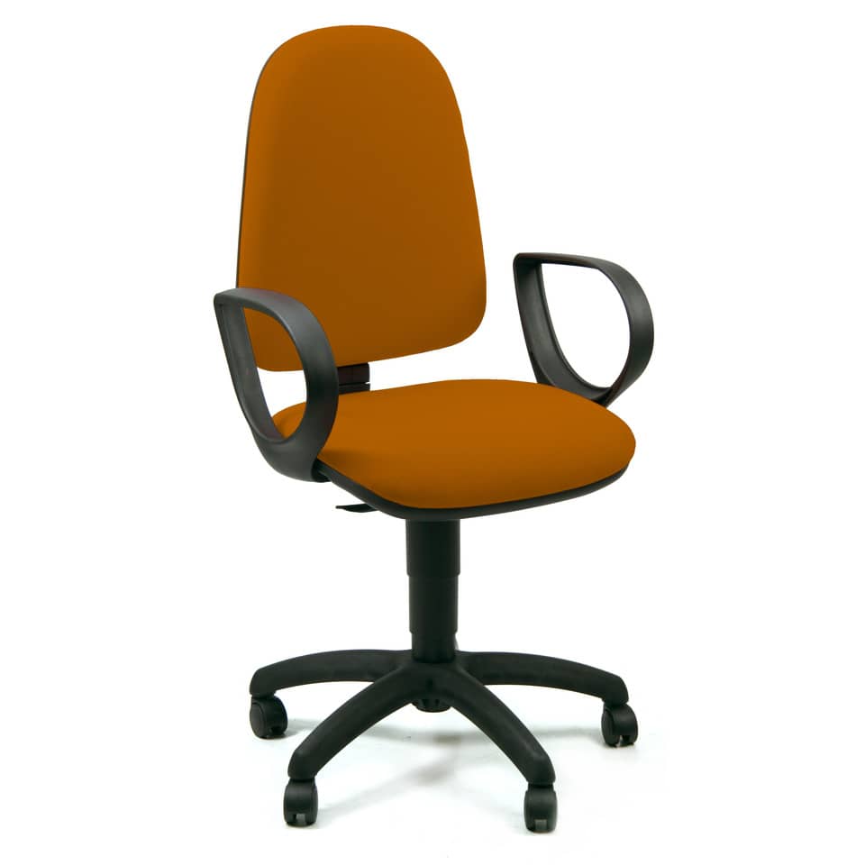 Sedia operativa girevole Unisit Jupiter JUSB/SB Eco smart - rivestimento Eco arancione - JUSB/SB/EA