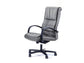 Poltrona direzionale girevole Unisit Gemini GMPY schienale fisso rivestimento similpelle grigio - GMPY/KG