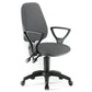 Sedia operativa girevole Unisit Leda LDAY Eco smart - schienale alto - rivest. ignifugo grigio scuro LDAY/IT