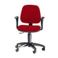 Sedia operativa girevole Unisit Leda LDB Eco smart - schienale basso - rivestimento Eco rosso - LDB/ER