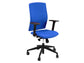Sedia semidirezionale girevole Unisit Europa EUE schienale regolabile up-down- rivestimento ignifugo blu - EUE/IB