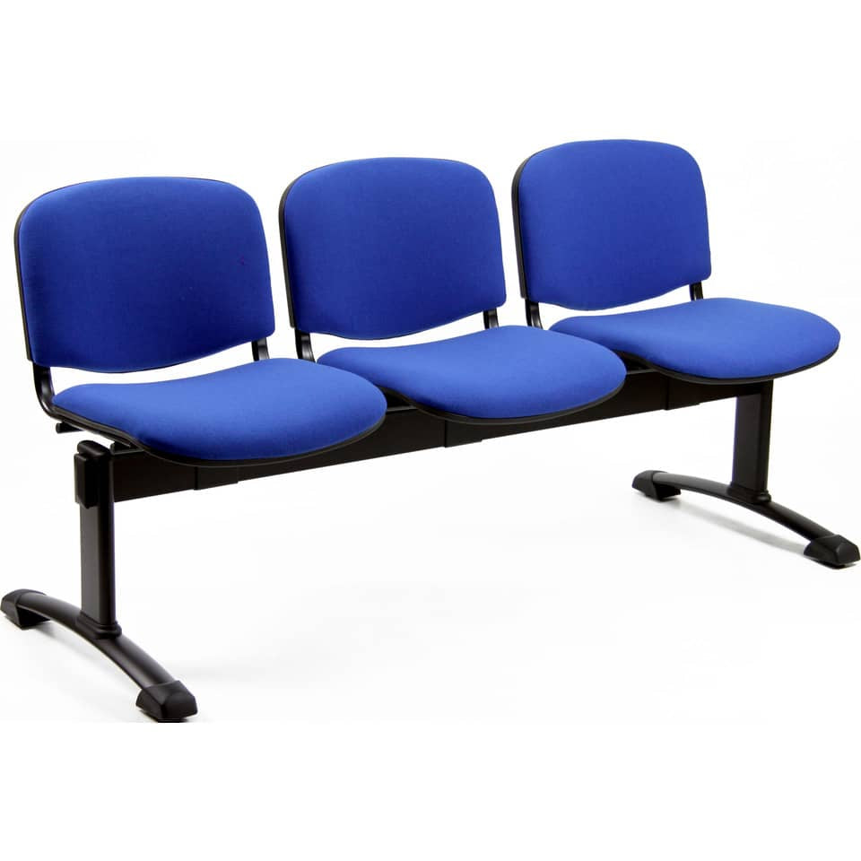Panca 3 posti attesa Unisit Dado D53P - rivestimento ignifugo blu D53P/IB