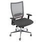 Sedia semidirezionale girevole Unisit Concept COTXL schienale in rete grigio - rivestimento similpelle grigio COTXL/KG