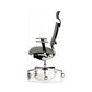 Sedia semidirezionale girevole Unisit Concept COTPG ergonomica con poggiatesta rivestimento pelle grigio - COTPG/PT