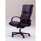 Poltrona direzionale girevole Unisit Gemini GMPY schienale fisso rivestimento similpelle nero - GMPY/KN