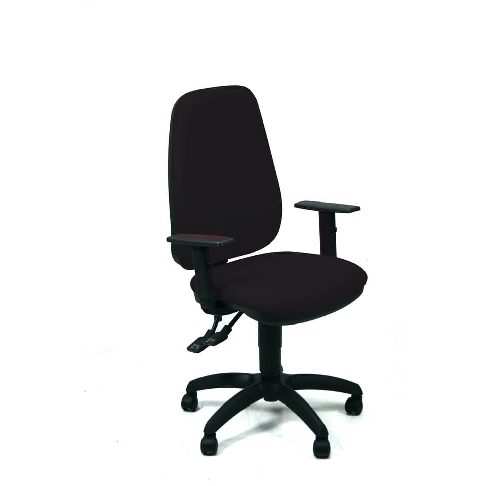 Sedia operativa girevole Unisit Teti TETE Eco Smart - rivestimento ignifugo nero - con braccioli - TETE/IN