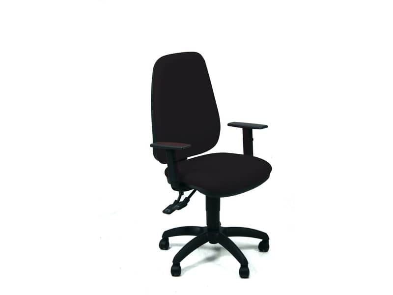 Sedia operativa girevole Unisit Teti TETE Eco Smart - rivestimento ignifugo nero - con braccioli - TETE/IN