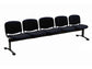 Panca 5 posti attesa Unisit Dado D55P - rivestimento ignifugo nero D55P/IN