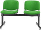 Panca 2 posti attesa Unisit Dado D52P - rivestimento Eco verde D52P/EV